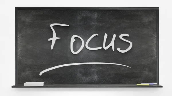 'Focus' written on blackboard — Stock Photo, Image