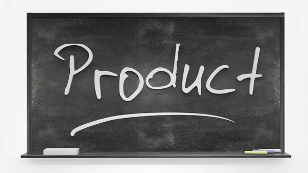 'Product' geschreven op blackboard — Stockfoto