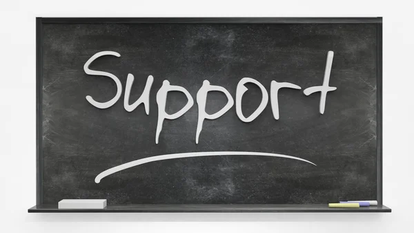 Support written on blackboard — Stock Photo, Image