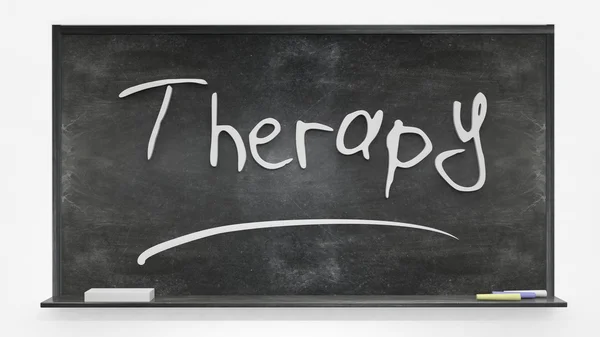Tahtaya yazılmış terapi — Stok fotoğraf