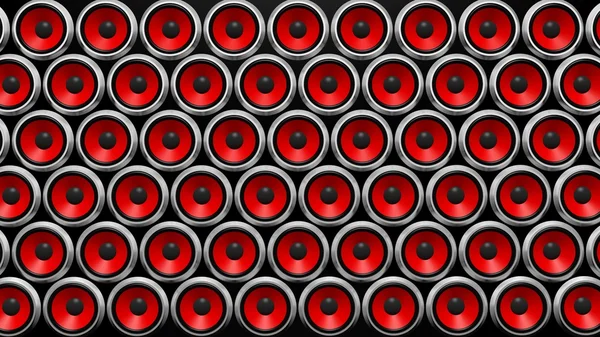Väggen i röd högtalare abstrakt bakgrund. — Stockfoto