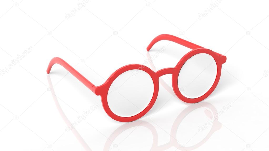 Gafas rojas redondas hotsell