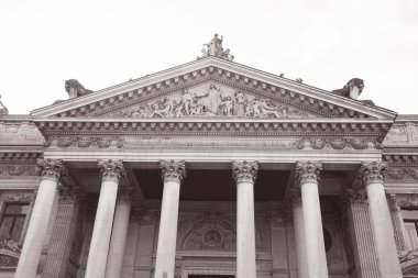 Borsa - Bourse de Bruxells, cephe; Brussels, Belçika