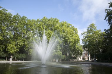 Brüksel Parkı - Parc de Bruxelles - Warandepark çeşme