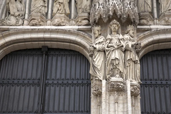 Bryssel Cathedral Church, Belgien — Stockfoto