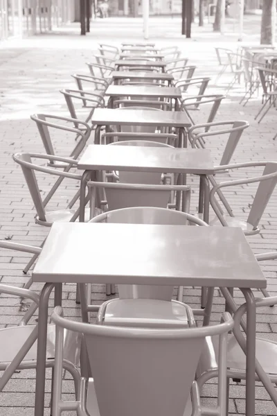 Mesas y sillas de café — Foto de Stock