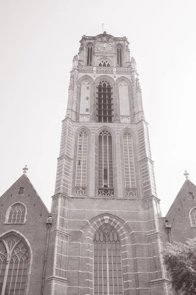 Katedra w wieży Kościoła, Rotterdam, Holandia — Zdjęcie stockowe