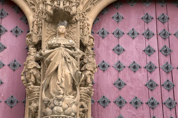 Domkyrka kyrka dörr, Salamanca — Stockfoto