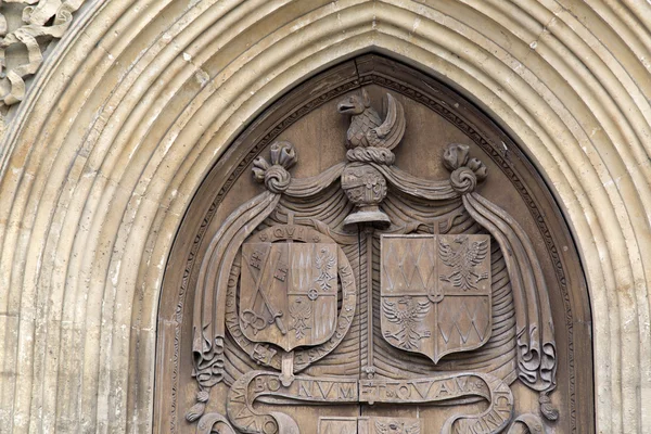 Bath Abbey deur, Engeland — Stockfoto