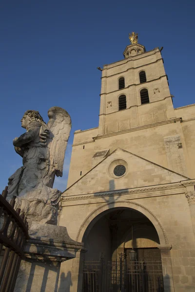 Fassade der Kathedrale von Avignon — Stockfoto