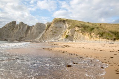 Santander, Cantabria, İspanya 'daki Portio Plajı