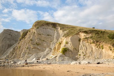 Santander, Cantabria, İspanya 'daki Portio Plajı