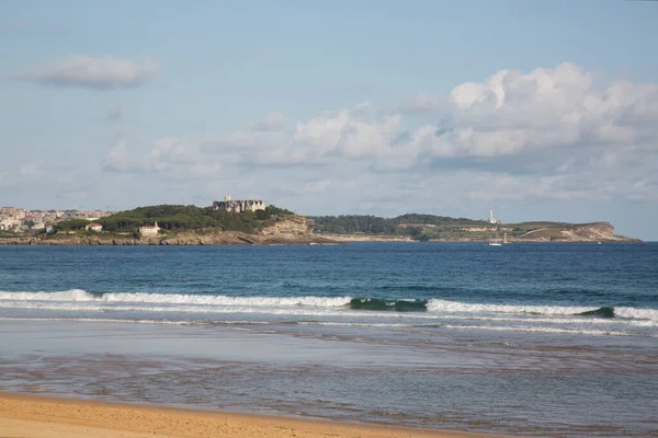 Vue Santander Depuis Somo Beach Cantabrie Espagne — Photo