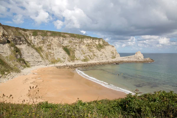 Vue Sur Les Falaises Langre Beach Santander Cantabrie Espagne — Photo