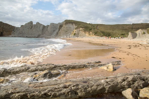 Portio Beach Santander Cantabria Spain – stockfoto