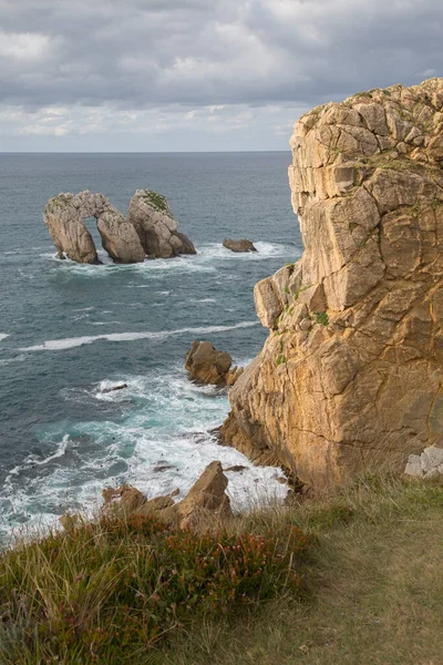 Côtes Falaise Portio Beach Santander Cantabrie Espagne — Photo