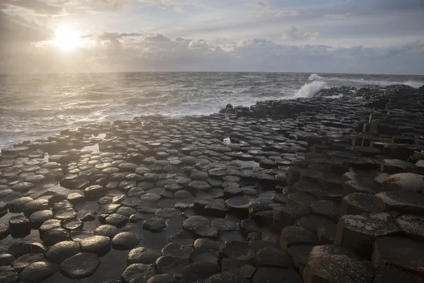 Giants causeway, hrabství antrim — Stock fotografie