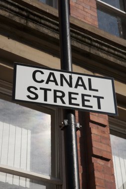 Kanal sokak tabelası, manchester
