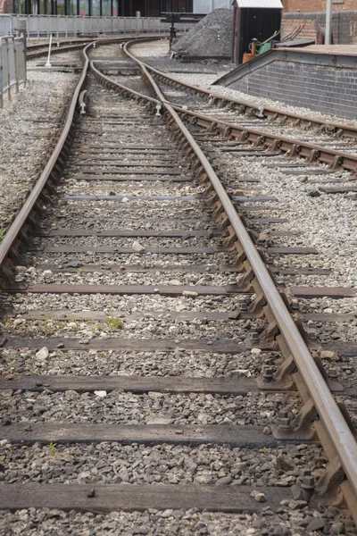 Railway Track Background — Stock Photo, Image