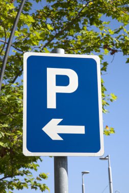 Otopark işareti mavi