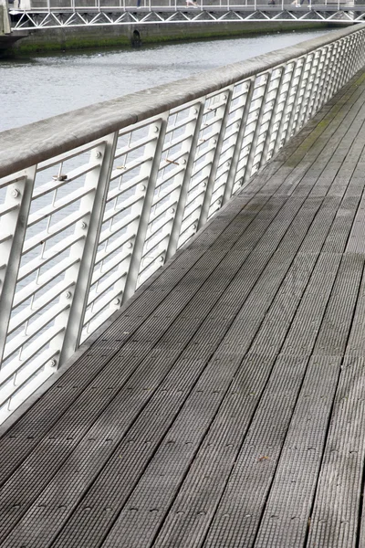 Bank of River Liffey, Dublino — Foto Stock