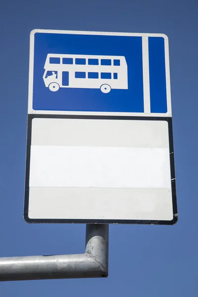 Blue Bus teken — Stockfoto