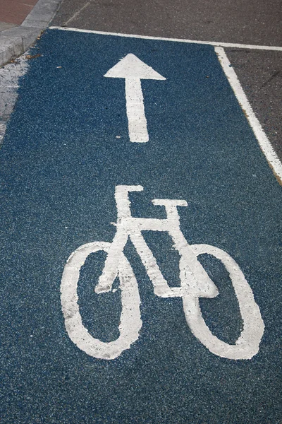 Fahrrad-Symbolschild — Stockfoto