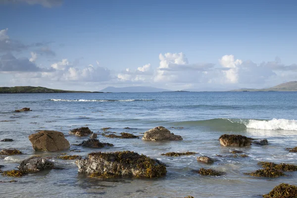 Tully çapraz Beach, Connemara Milli Parkı, County Galway — Stok fotoğraf