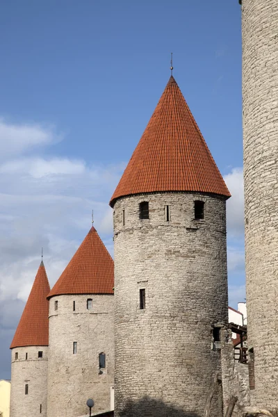 Muralhas da cidade, Tallinn — Fotografia de Stock