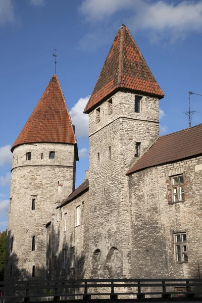 Stadtmauern, Tallinn, — Stockfoto