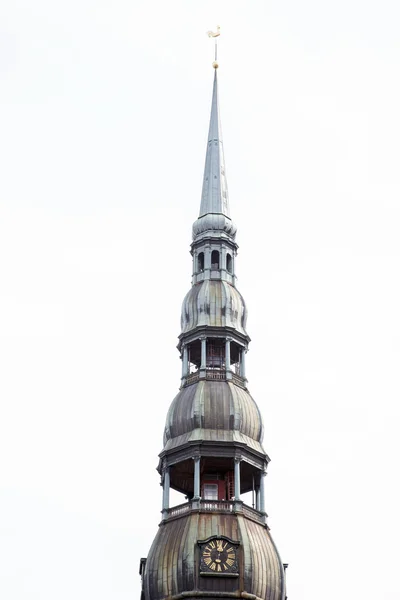 Spire of St Peters Lutheran Church, Riga — Stock Photo, Image