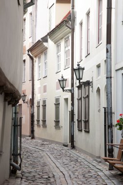 Şehir sokak Riga,