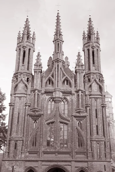 Chiesa di Sant'Annes, Vilnius, Lituania — Foto Stock