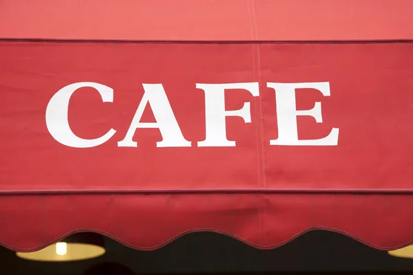 Cafe segno — Foto Stock