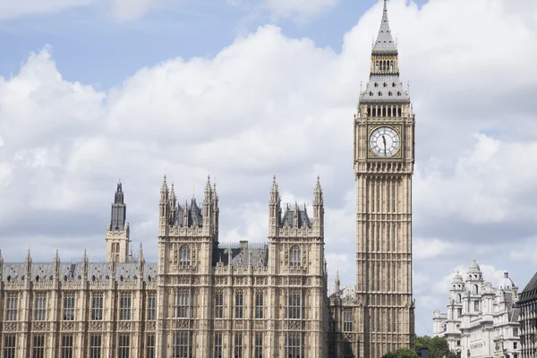 大本钟、 议会大厦、 伦敦 — 图库照片