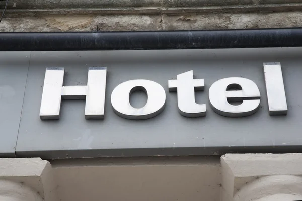 Hotelschild — Stockfoto