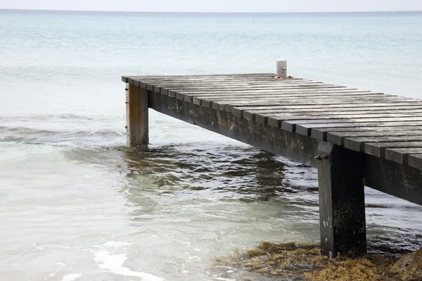 Pier and Jetty, Praia dos Valencianos, Formentera — Fotografia de Stock