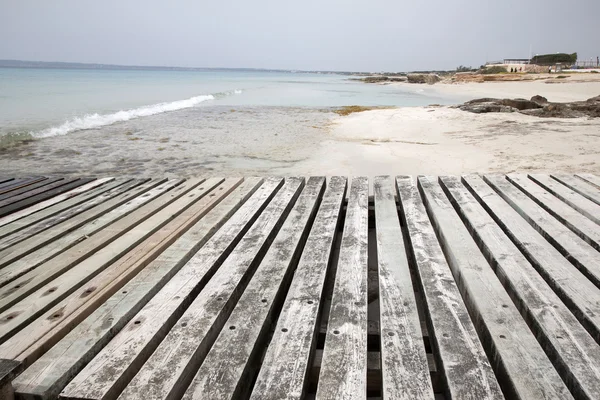 Praia dos Valencianos, Formentera — Fotografia de Stock