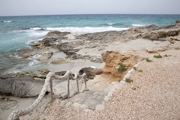 Es calo Strand, Formentera, Balearen — Stockfoto