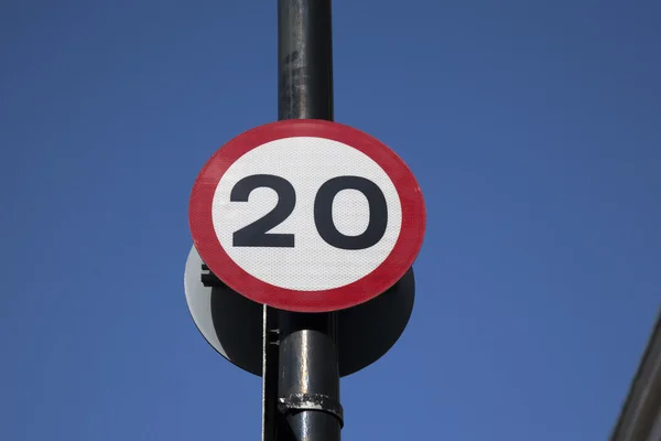 Twenty Speed Sign — Stock Photo, Image