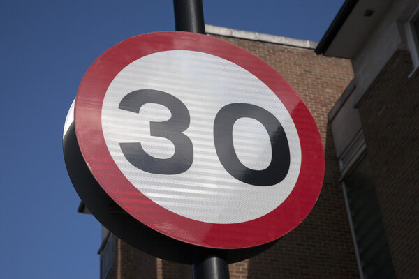 Thirty Speed Sign