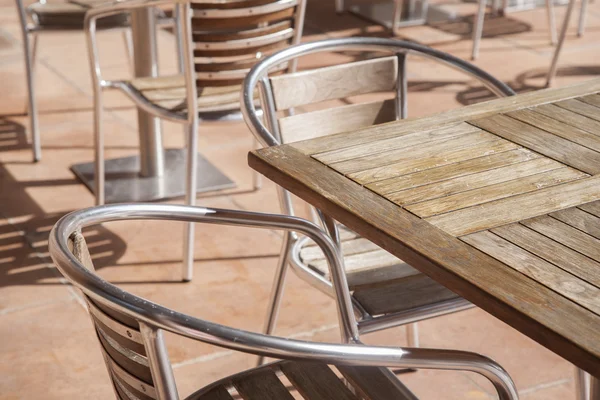 カフェテーブルと椅子 — ストック写真