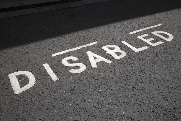 Disabled Parking Space Sign — Stock Photo, Image