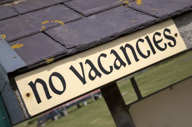No Vacancies Sign clipart