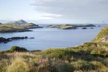 Skellig Isles Valentia Island'dan görünümünü