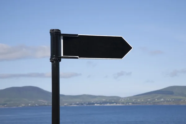 Blank Black Sign — Stock Photo, Image