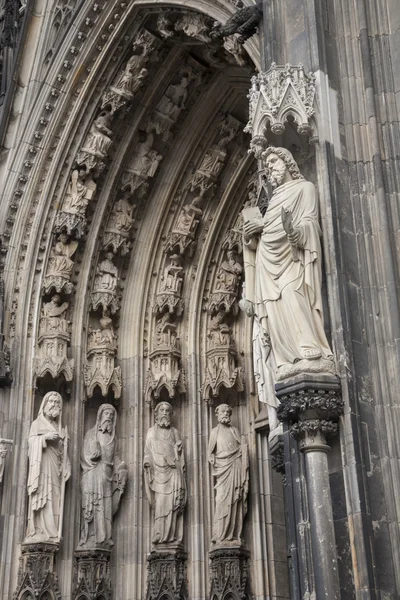 Gevel van de kathedraal van Keulen — Stockfoto