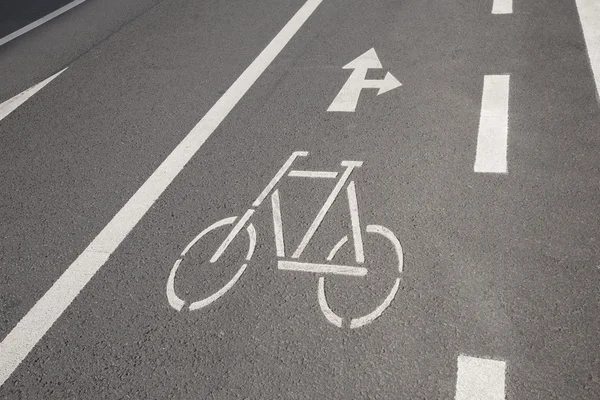 Bike Lane em Colônia — Fotografia de Stock