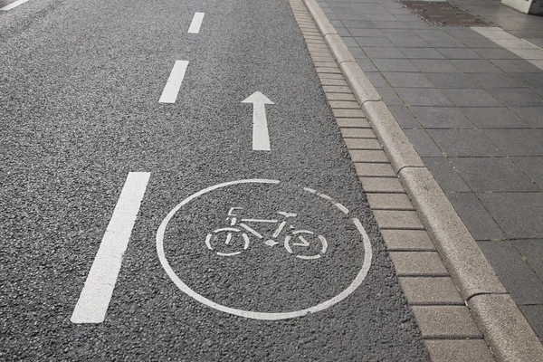 Bike Lane Symbol, Bonn — Stock fotografie