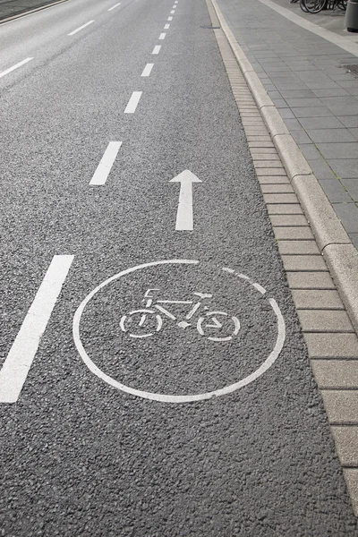 Bike Lane Symbol, Bonn — Stock Photo, Image